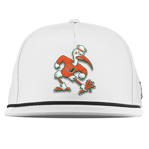 University of Miami "Sebastian the Ibis" Flat 5 Panel Rope White