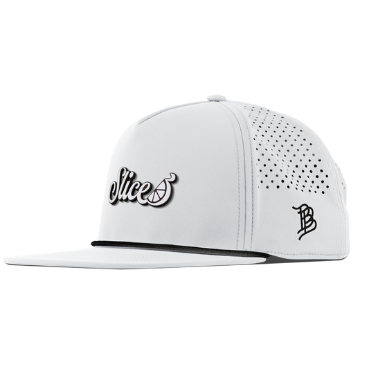 Sliced Script Flat 5 Panel Rope White