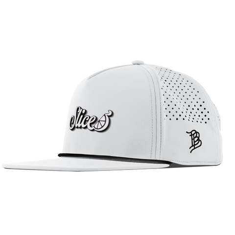 Sliced Script Flat 5 Panel Rope White