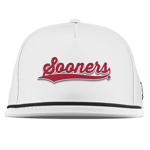 University of Oklahoma "Sooners Script" Flat 5 Panel Rope White