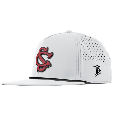 University of South Carolina "South Carolina Baseball" Flat 5 Panel Rope White