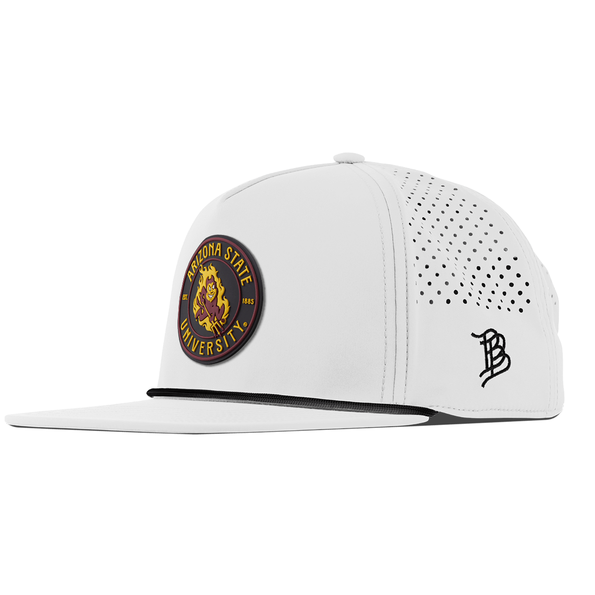 Arizona State University "Sparky's Legacy Dark" Flat 5 Panel Rope White