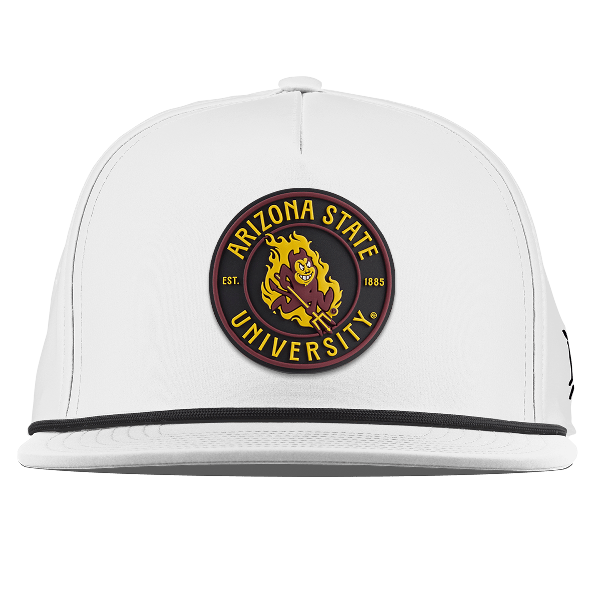 Arizona State University "Sparky's Legacy Dark" Flat 5 Panel Rope White