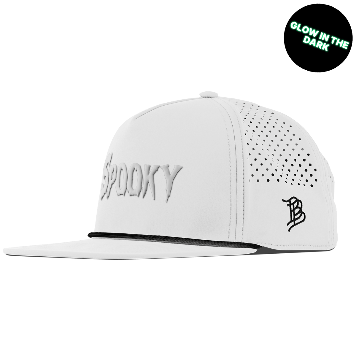 Spooky Glow Flat 5 Panel Rope White