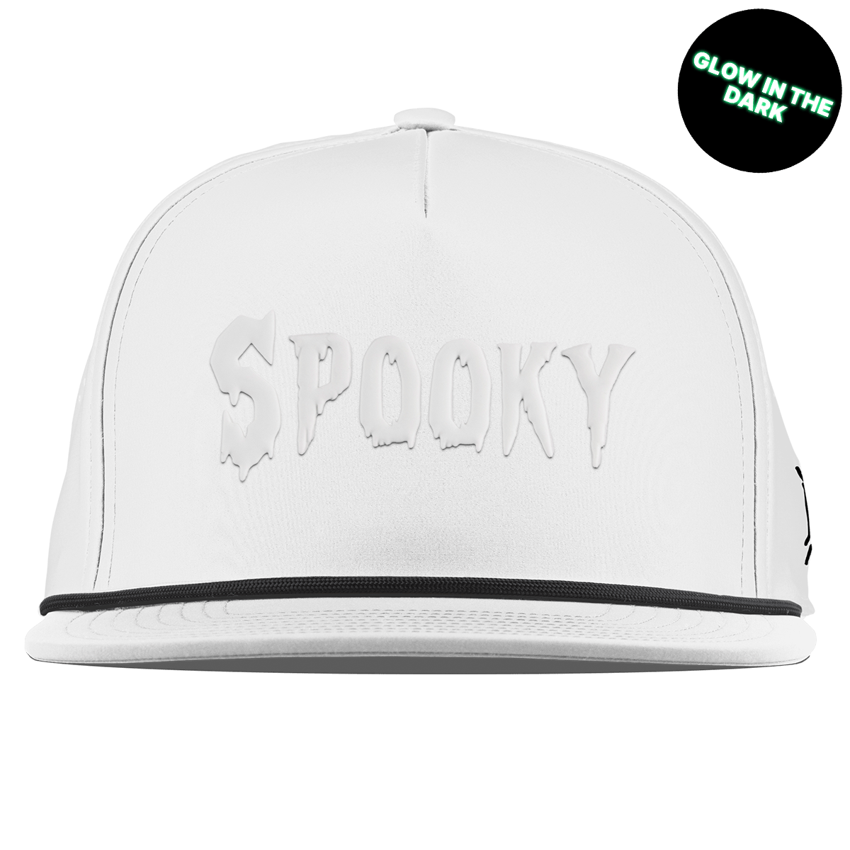 Spooky Glow Flat 5 Panel Rope White