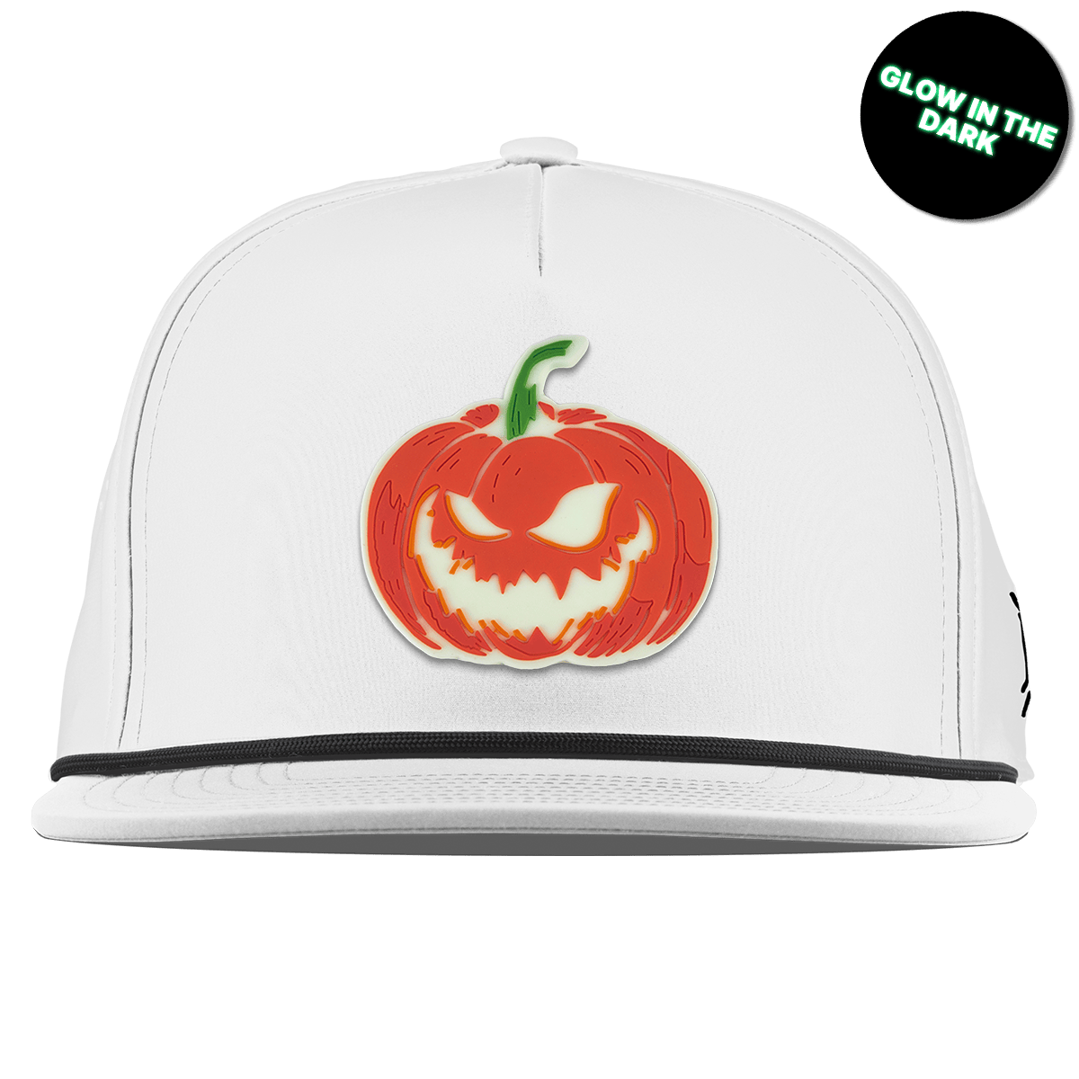 Jack-O-Lantern Glow Flat 5 Panel Rope White