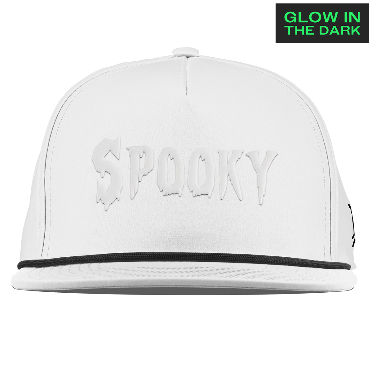 Spooky Glow Flat 5 Panel Rope White