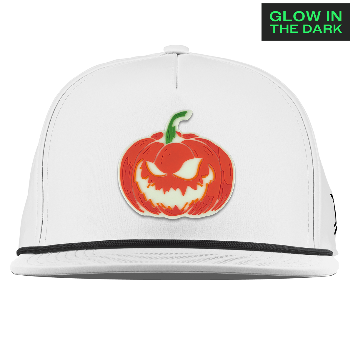 Jack-O-Lantern Glow Flat 5 Panel Rope White