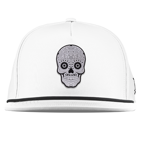 Sugar Skull PVC Flat 5 Panel Rope White