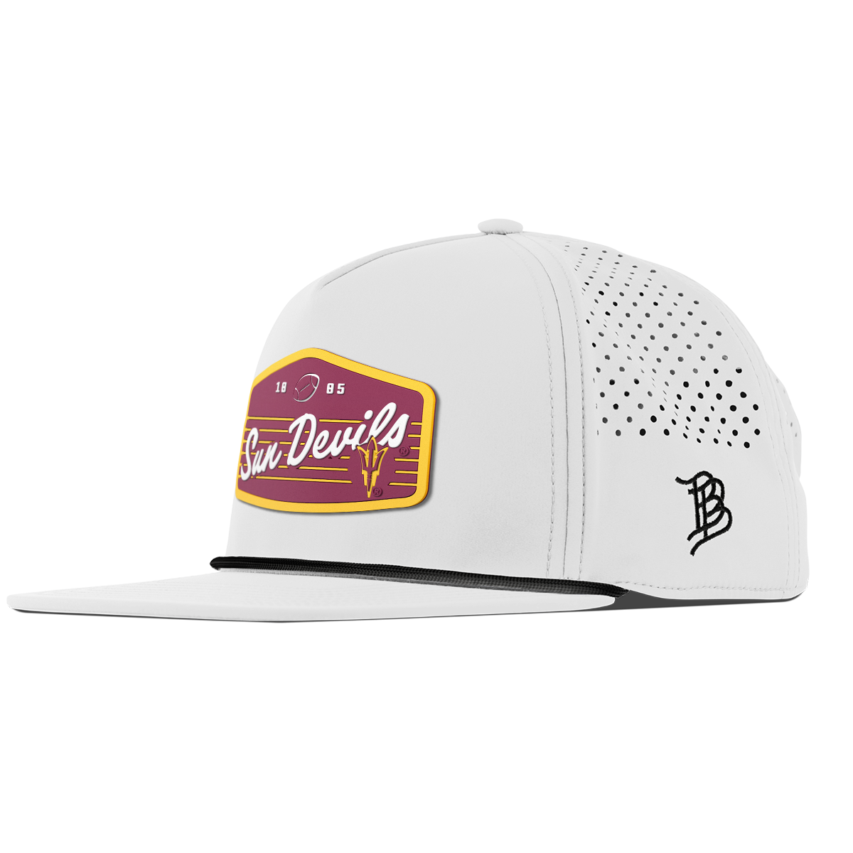 Arizona State University "Sun Devils Football" Flat 5 Panel Rope White