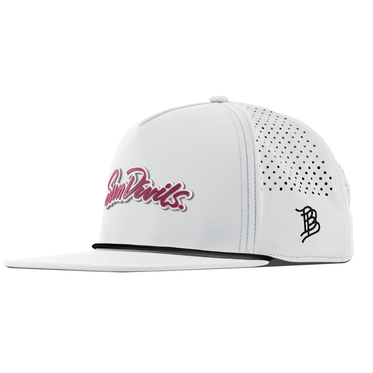 Arizona State University "Sun Devils Script" Flat 5 Panel Rope White