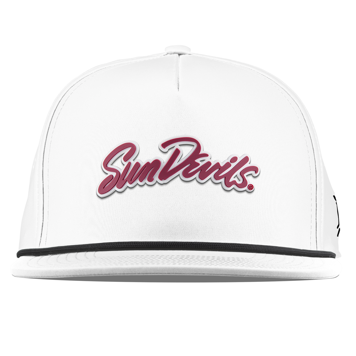 Arizona State University "Sun Devils Script" Flat 5 Panel Rope White