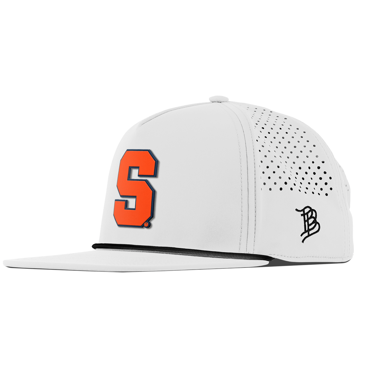 Syracuse University "Syracuse Orange Block" Flat 5 Panel Rope White