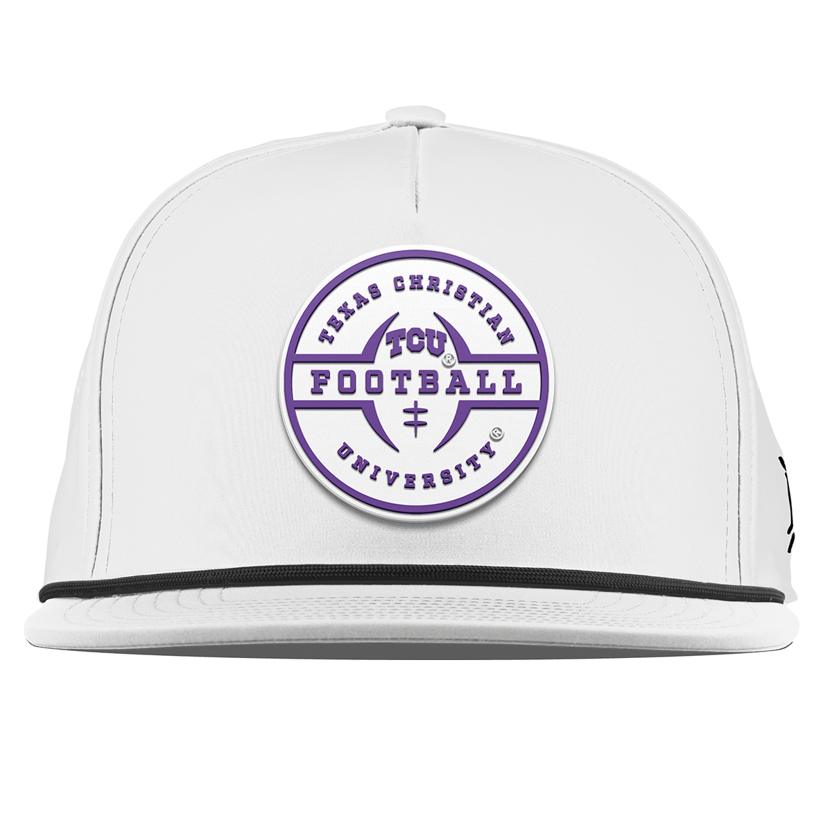 Texas Christian University "TCU Football Legacy" Flat 5 Panel Rope White