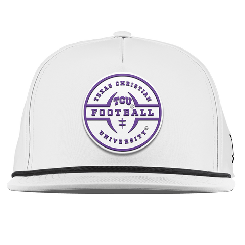 Texas Christian University "TCU Football Legacy" Flat 5 Panel Rope White