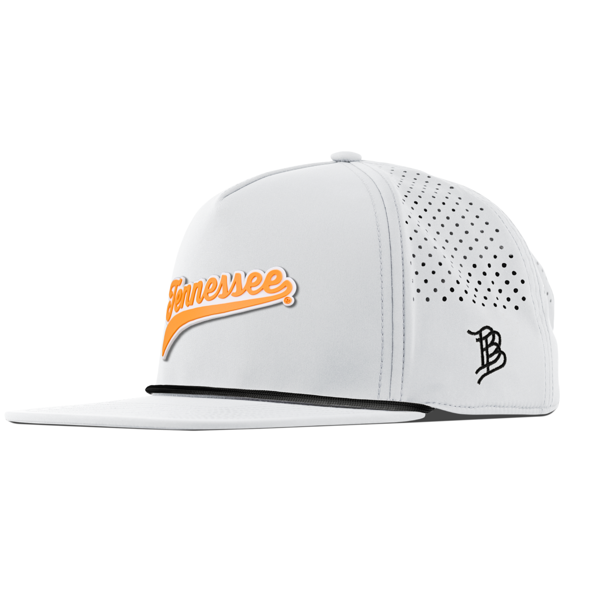 University of Tennessee "Tennessee Script" Flat 5 Panel Rope White