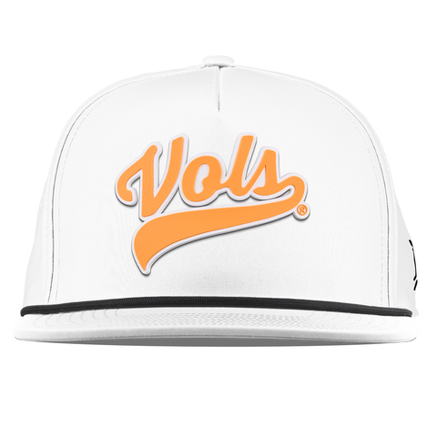 University of Tennessee "Tennessee Vols Script" Flat 5 Panel Rope White