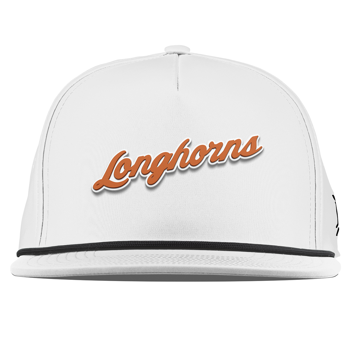 University of Texas "Texas Longhorn Script" Flat 5 Panel Rope White