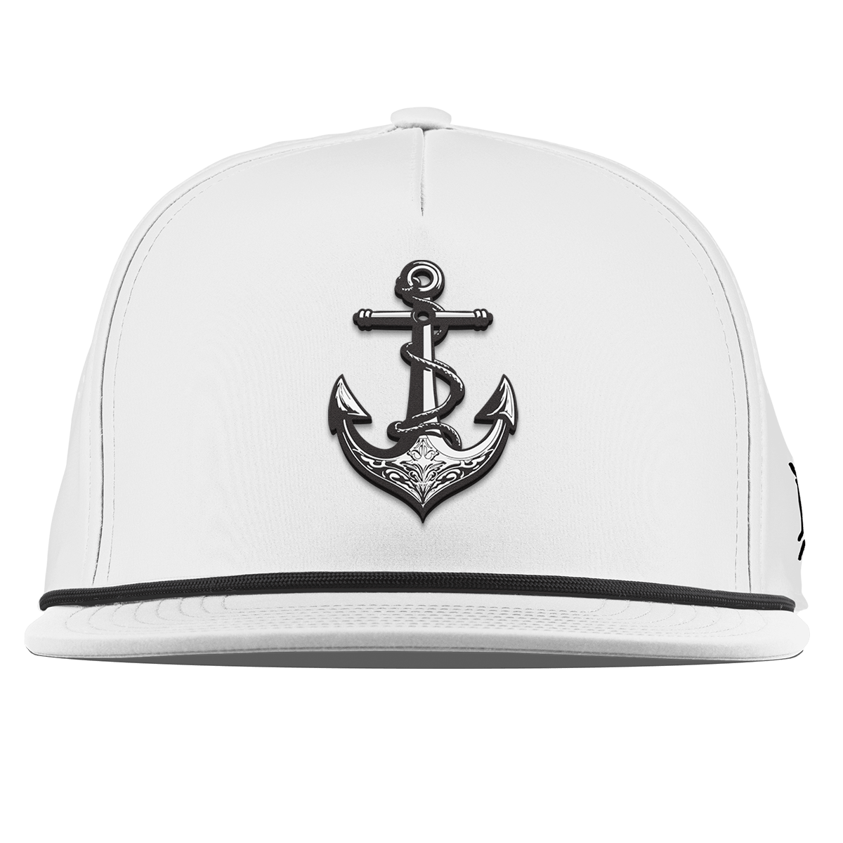 The Deeps Anchor Flat 5 Panel Rope White