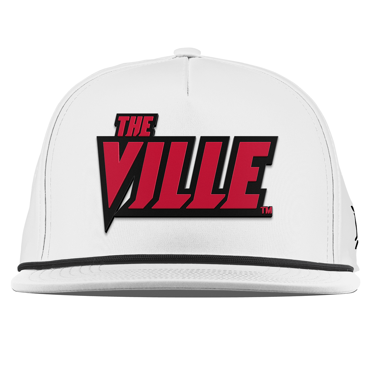 University of Louisville "The Ville Block" Flat 5 Panel Rope White