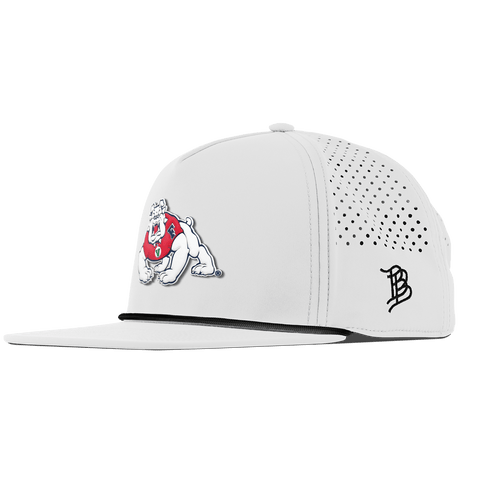 Fresno State University "TimeOut The Bulldog" Flat 5 Panel Rope White