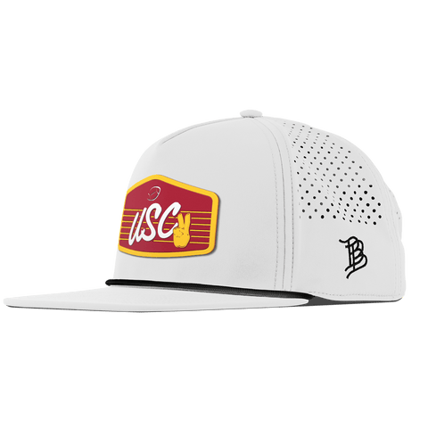 University of Southern California "Trojans Football" Flat 5 Panel Rope White