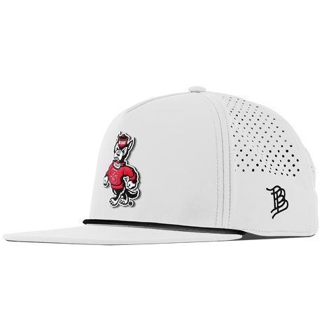 North Carolina State "Tuffy The Wolf" Flat 5 Panel Rope White