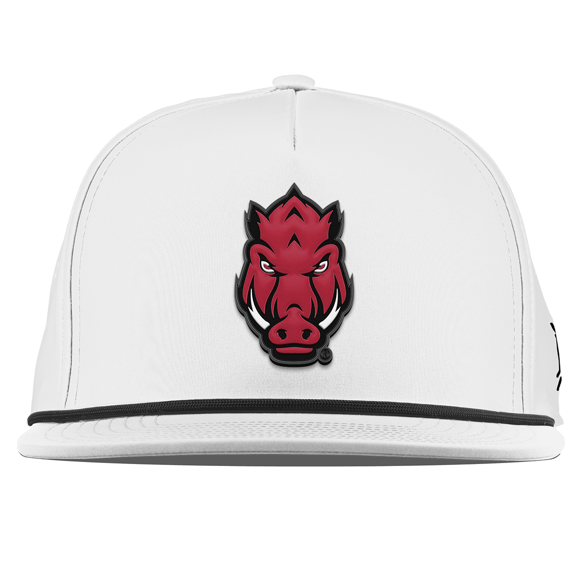 University of Arkansas "Tusk" Flat 5 Panel Rope White