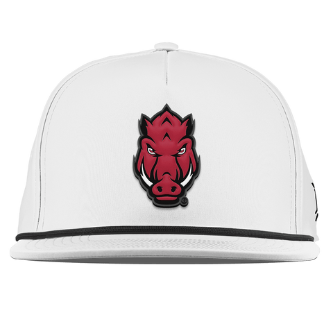 University of Arkansas "Tusk" Flat 5 Panel Rope White