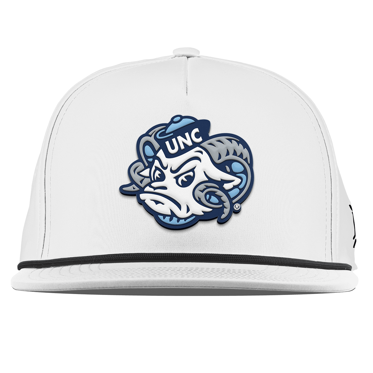 University of North Carolina "UNC Rameses" Flat 5 Panel Rope White
