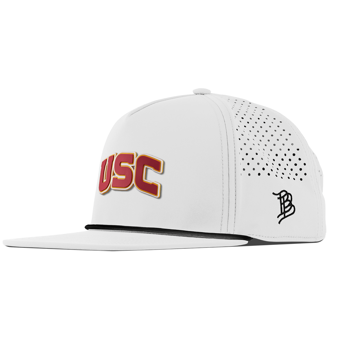 University of Southern California "USC Block" Flat 5 Panel Rope White