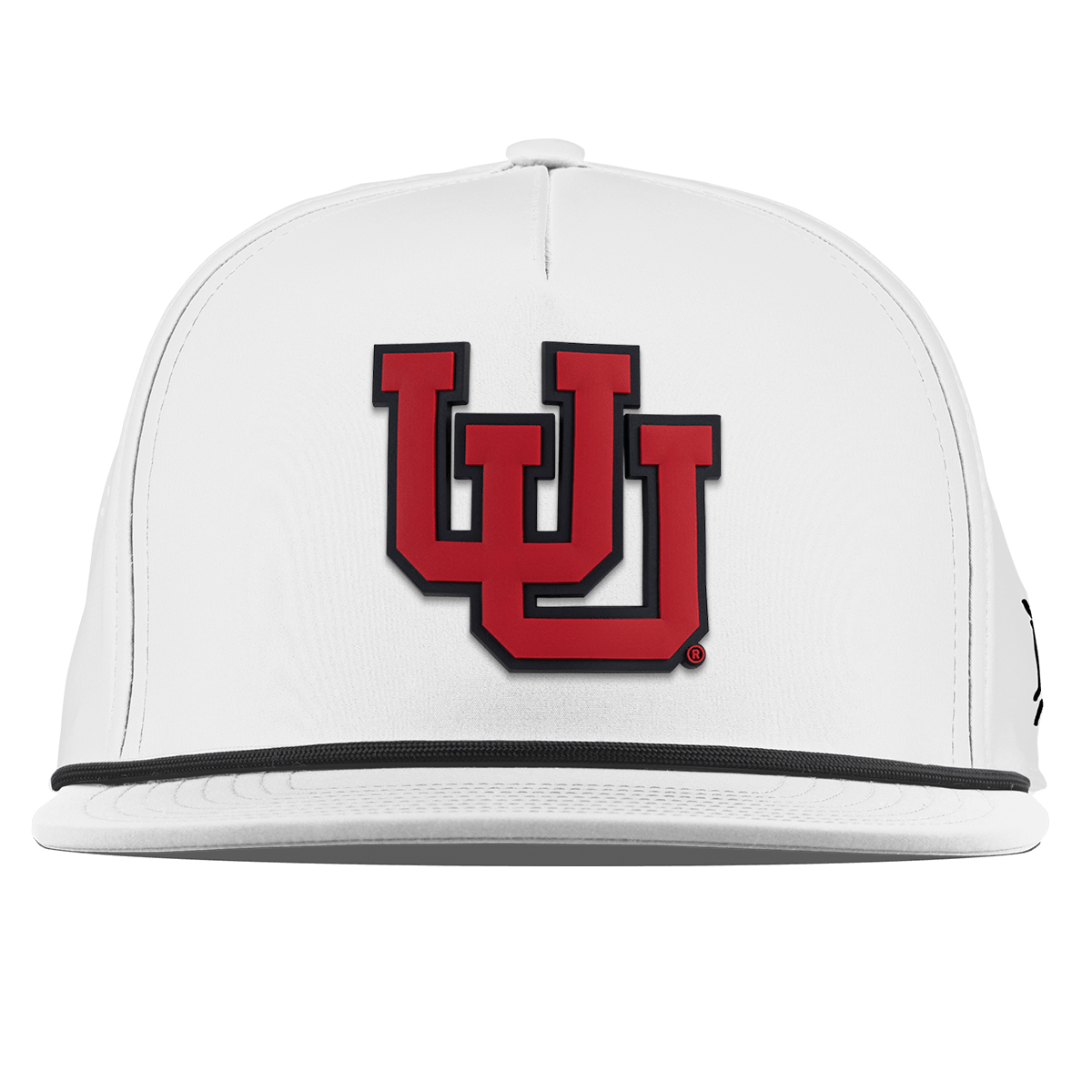 University of Utah "Utah Block" Flat 5 Panel Rope White