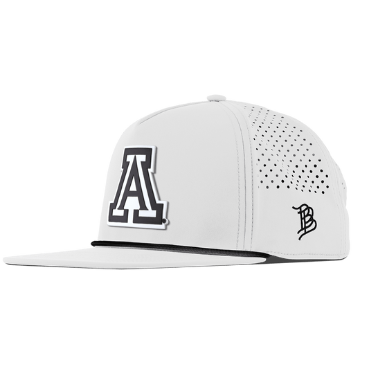 University of Arizona "Vintage Arizona Block" Flat 5 Panel Rope White
