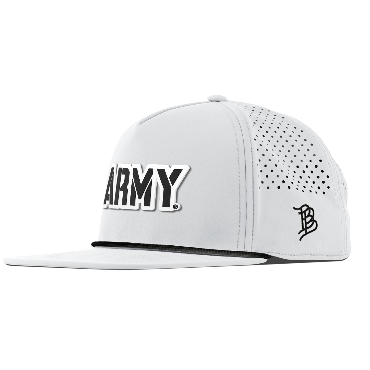 Army "Vintage Army Block" Flat 5 Panel Rope White