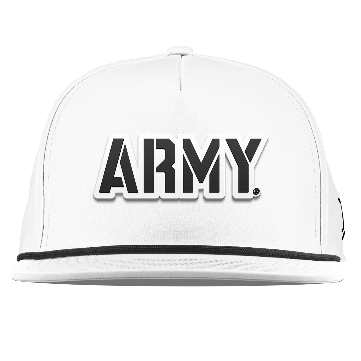 Army "Vintage Army Block" Flat 5 Panel Rope White