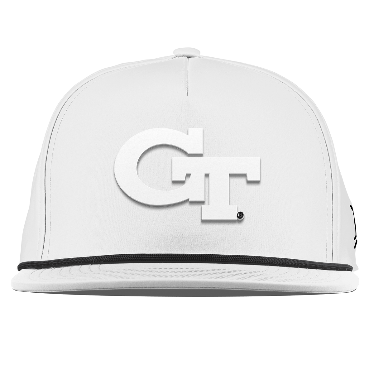 Georgia Tech University "Vintage Georgia Tech Team Logo" Flat 5 Panel Rope White