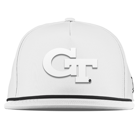 Georgia Tech University "Vintage Georgia Tech Team Logo" Flat 5 Panel Rope White