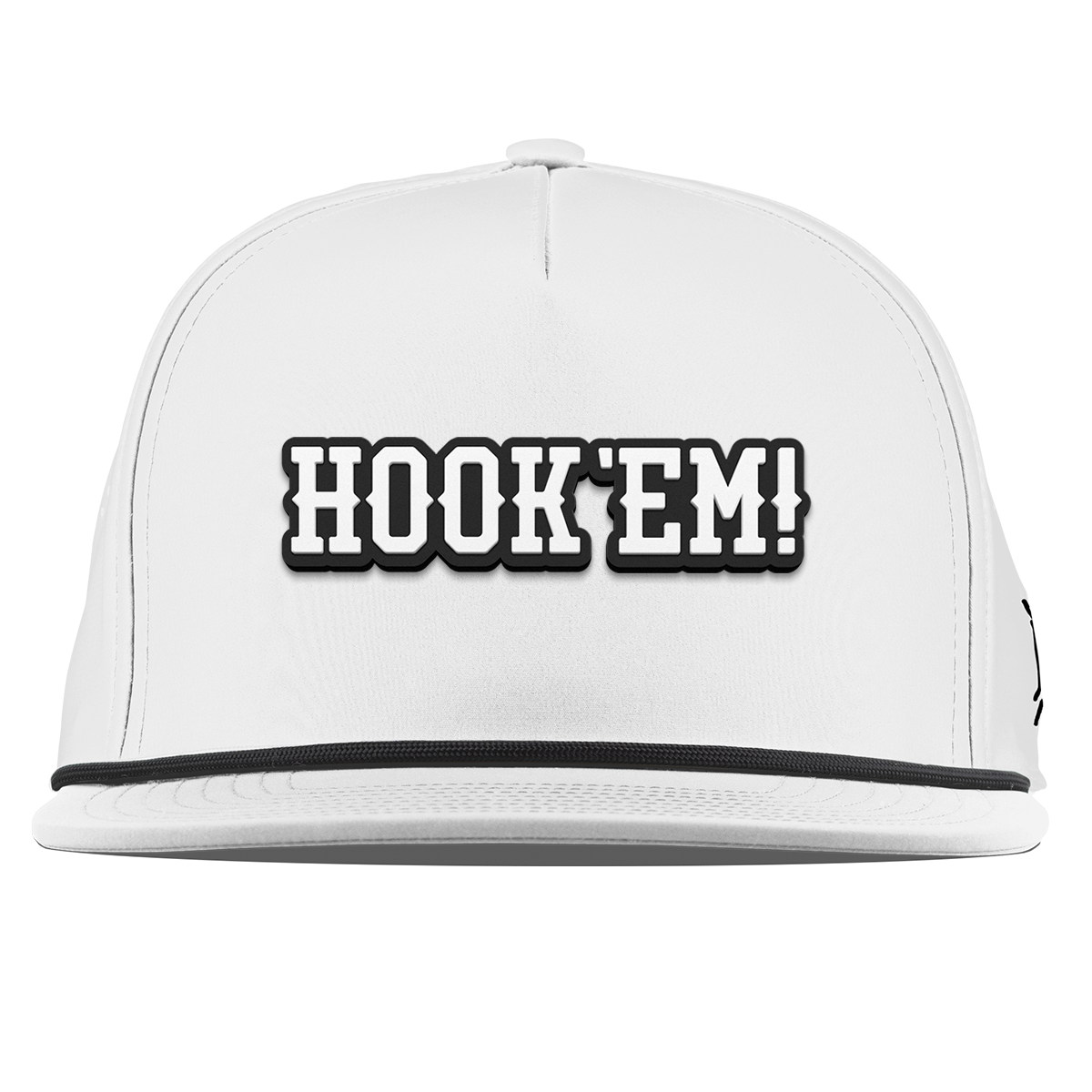 University of Texas "Vintage Hook'Em Horns" Flat 5 Panel Rope White