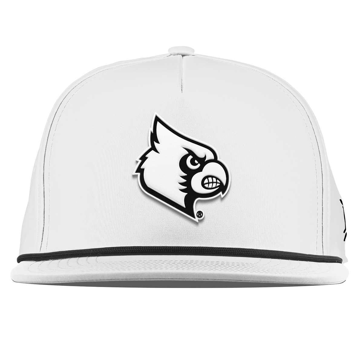 University of Louisville "Vintage Louisville Team Logo" Flat 5 Panel Rope White