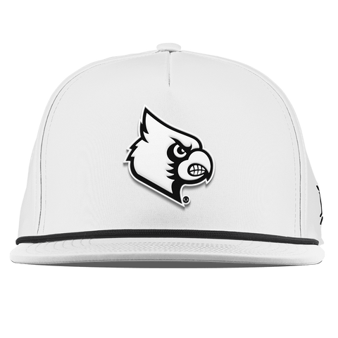 University of Louisville "Vintage Louisville Team Logo" Flat 5 Panel Rope White