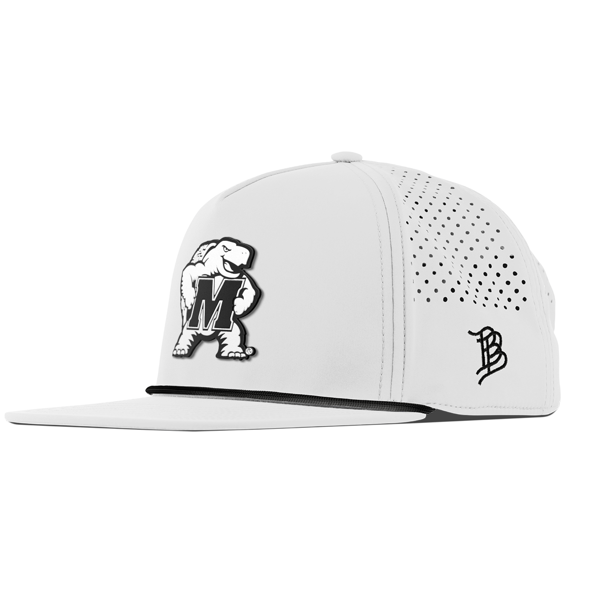 University of Maryland "Vintage Maryland Team Logo" Flat 5 Panel Rope White