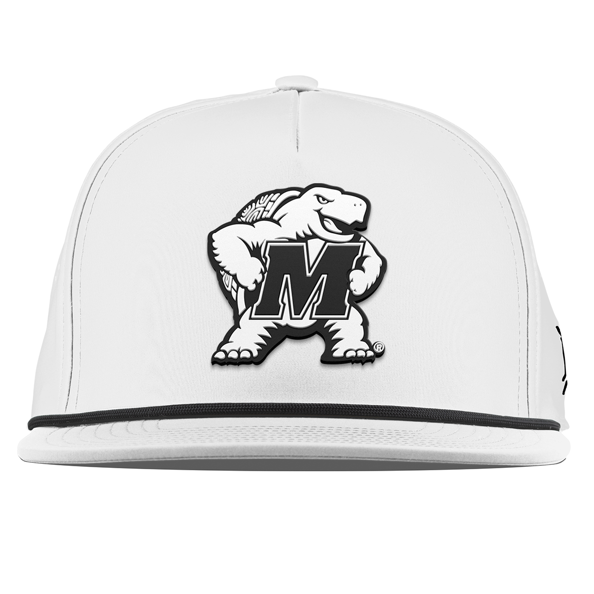 University of Maryland "Vintage Maryland Team Logo" Flat 5 Panel Rope White