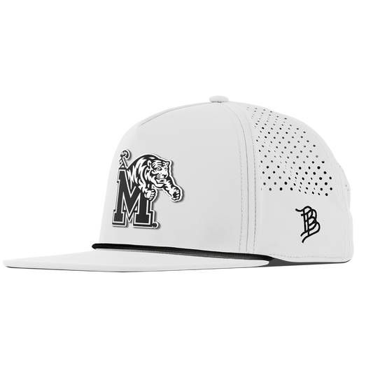 University of Memphis "Vintage Memphis Team Logo" Flat 5 Panel Rope White