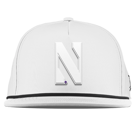 Northwestern University "Vintage Northwestern Block" Flat 5 Panel Rope White