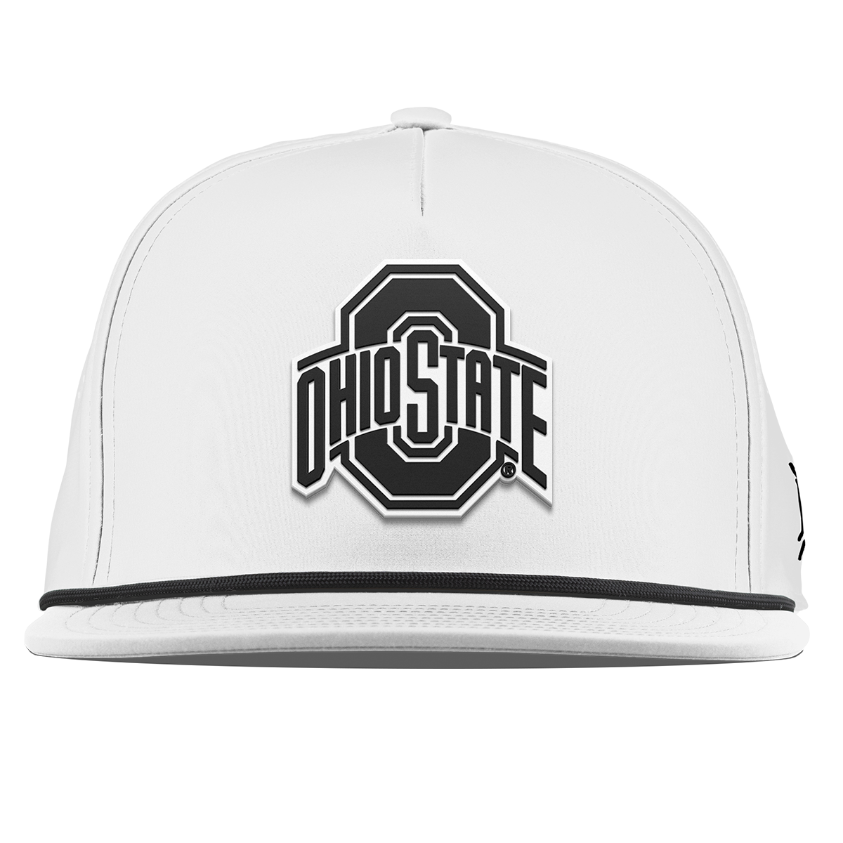 Ohio State University "Vintage Ohio State Team Logo" Flat 5 Panel Rope White