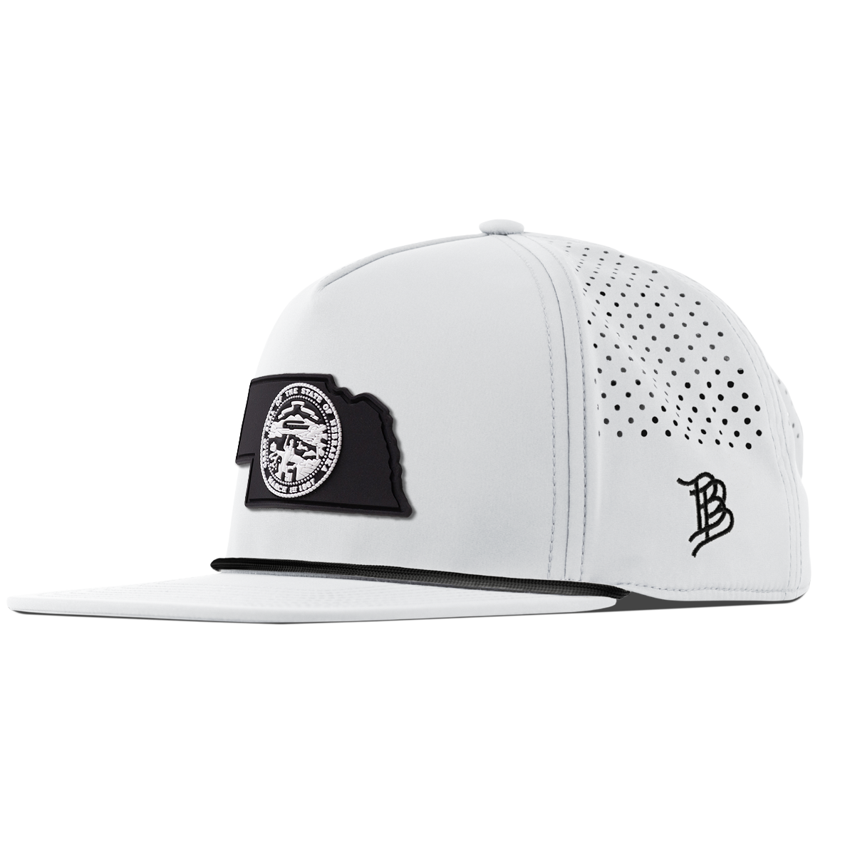 Nebraska Vintage Flat 5 Panel Rope White