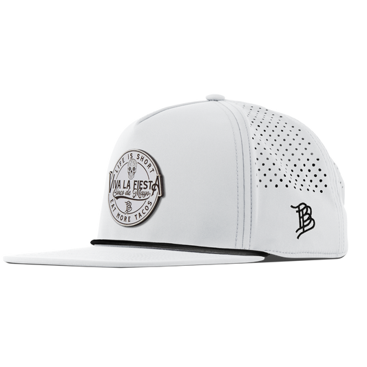 Branded Fiesta Flat 5 Panel Rope White