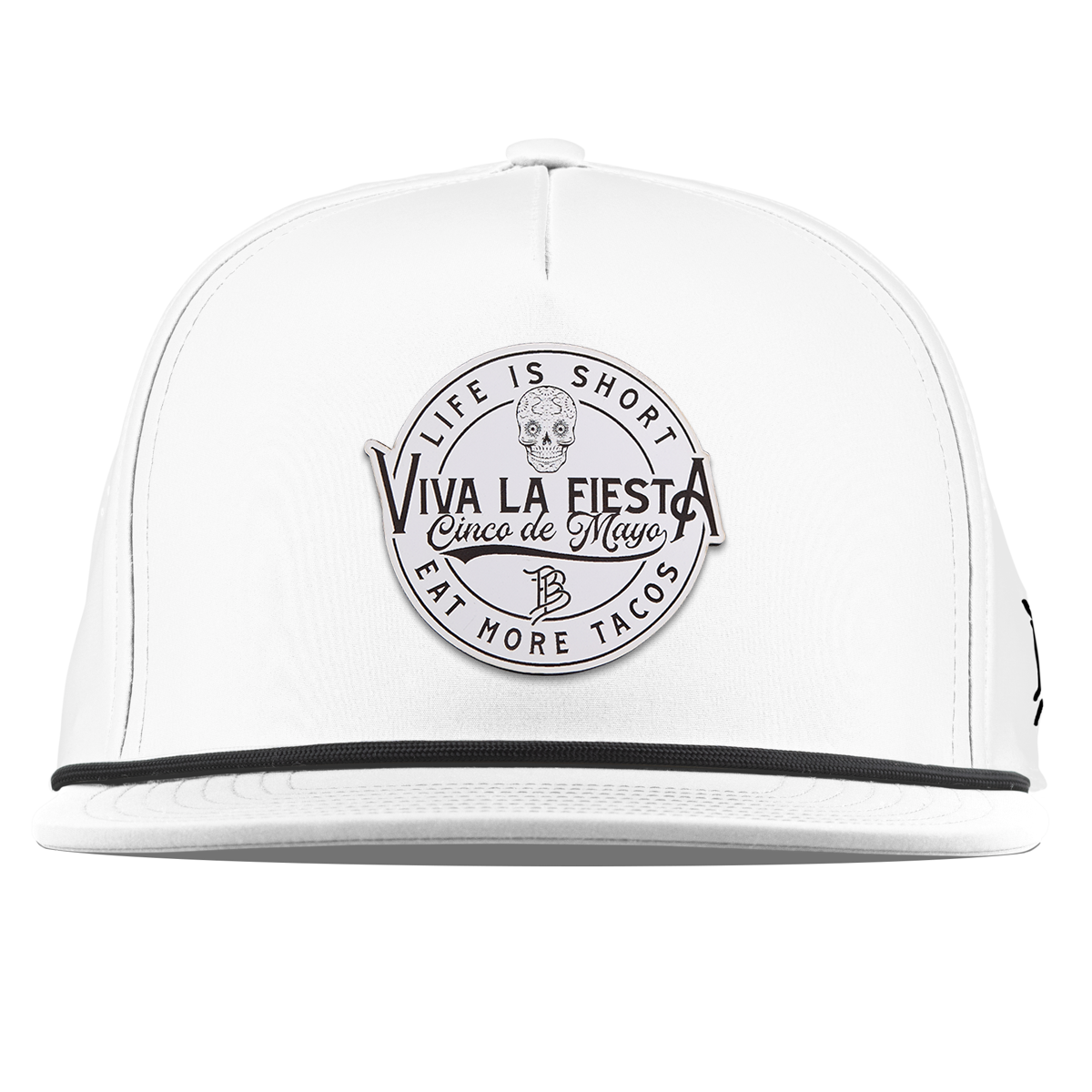 Branded Fiesta Flat 5 Panel Rope White