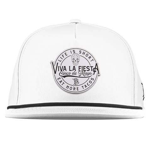 Branded Fiesta Flat 5 Panel Rope White