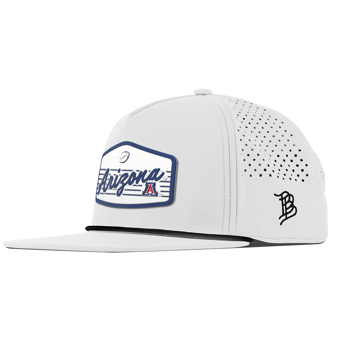 University of Arizona "Wildcats Football" Flat 5 Panel Rope White